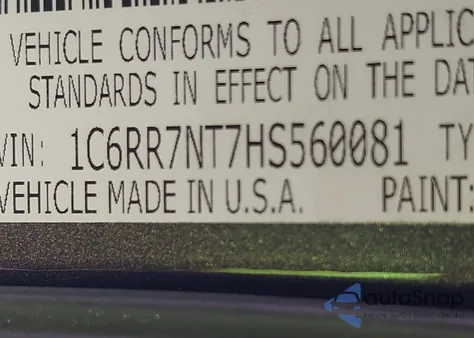 2017 Ram 1500 Laramie 4X4 5'7 Box from USA, damaged, VIN 1C6RR7NT7HS560081